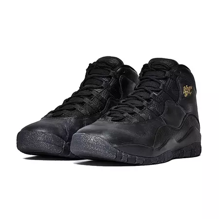 Air Jordan Retro 10 "NYC" Menino/Menina (012/black/dark grey/metalic gold)