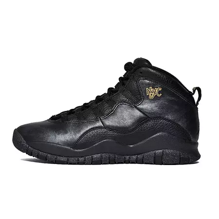 Air Jordan Retro 10 "NYC" Menino/Menina (012/black/dark grey/metalic gold)