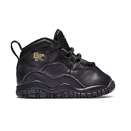 Jordan 10 Retro "NYC" (Sizes 17 - 27/black/gold)