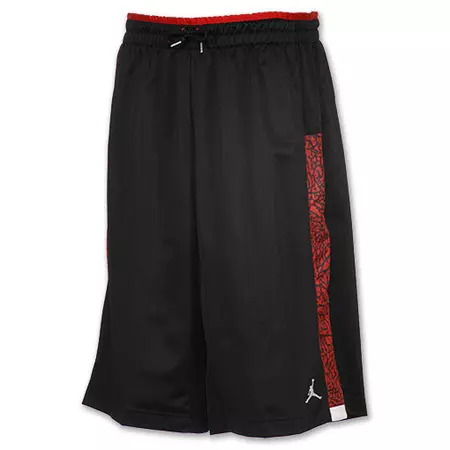 Short Jordan Retro 3 (preto/vermelho)
