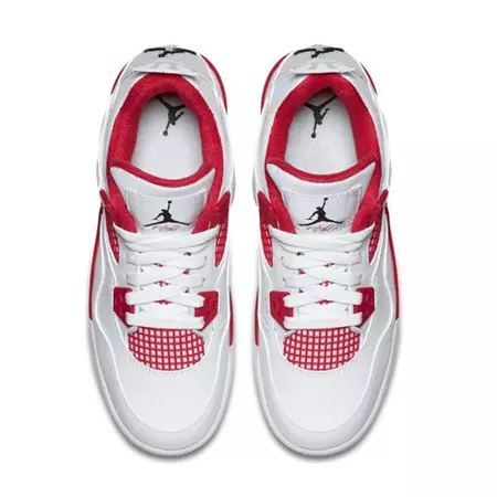 Air Jordan IV Retro (GS) Boys' Shoe (106/white/red)