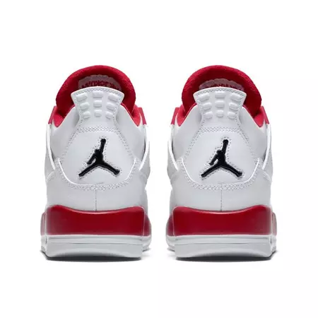 Air Jordan IV Retro (GS) Boys' Shoe (106/white/red)