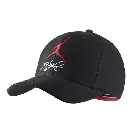 Jordan Flight Stretch Hat (013/Black/White/Gym Red)