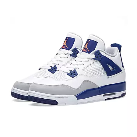 Air Jordan IV Retro (GS) "Deep Royal" (132/white/royal blue/wolf)