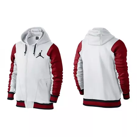 Jordan Varsity Hoody 2.0 "Whitebur" (100/blanco/rojo/negro)