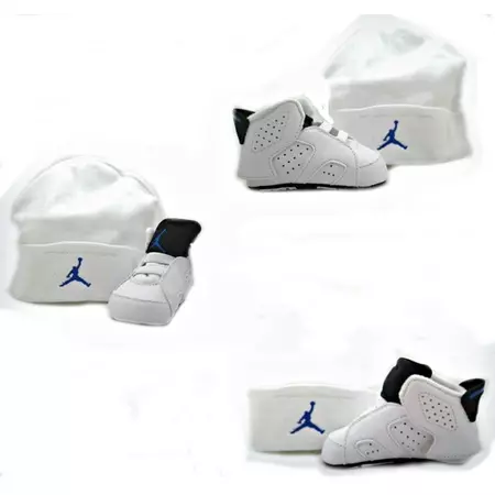 Jordan Retro 6 Gift Pack Bebê (107/blanco/azul)