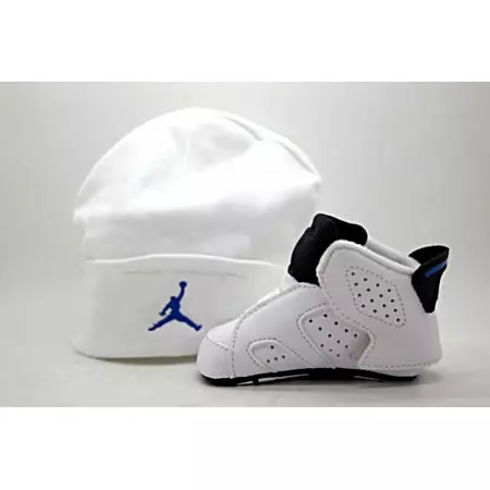 Jordan Retro 6 Gift Pack Bebê (107/blanco/azul)