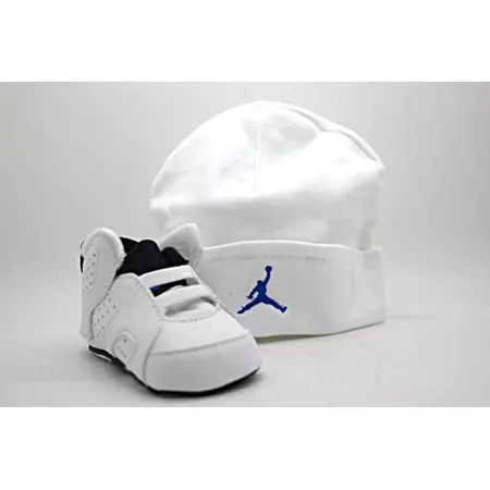 Jordan Retro 6 Gift Pack Bebê (107/blanco/azul)