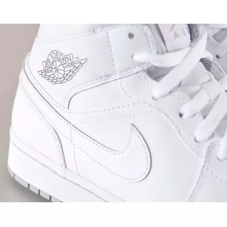Air Jordan 1 Mid "White" (112/blanco/wolf grey)