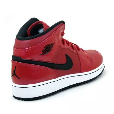 Air Jordan 1 Mid Bg Menino "Bulls" (602/rojo/negro/blanco)