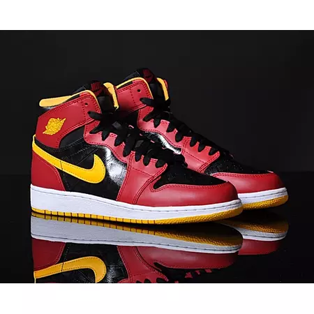 Air Jordan 1 Retro High (GS) "Atlanta Hawks) (017/negro/rojo/am)