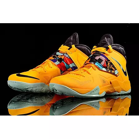 Lebron Zoom Soldier VII "Buff" (800/amarillo/negro/gris/azul)