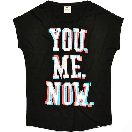 K1X Camiseta "You Me Now" Loose Tee (Preto)