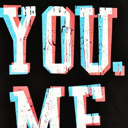 K1X Camiseta "You Me Now" Loose Tee (Preto)