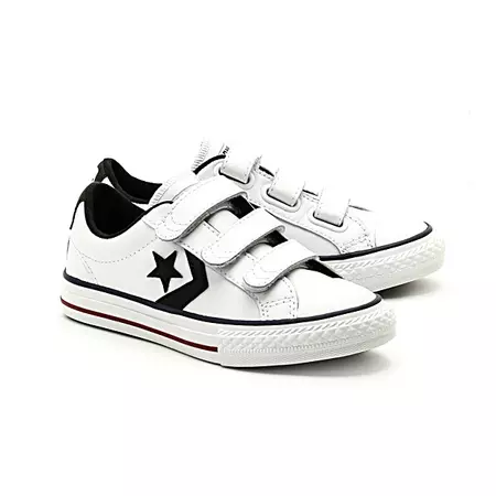 Converse All Star Player 3V OX Niño (blanco/negro)