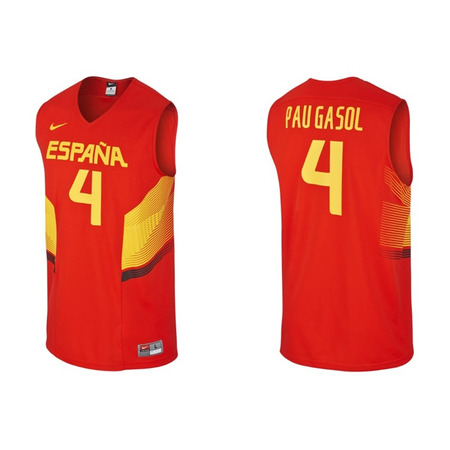 Nike Logo Spain Replica Pau Gasol (600/red/yelow)