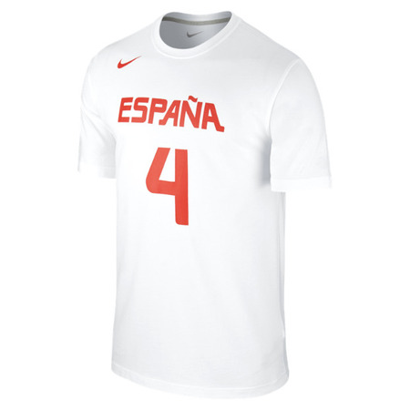 Nike Logo Spain Replica Jersey Pau Gasol #4# (100/white)