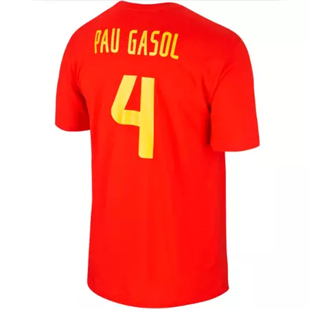 Nike Logo Spain Replica Jersey Pau Gasol #4# (600/red)