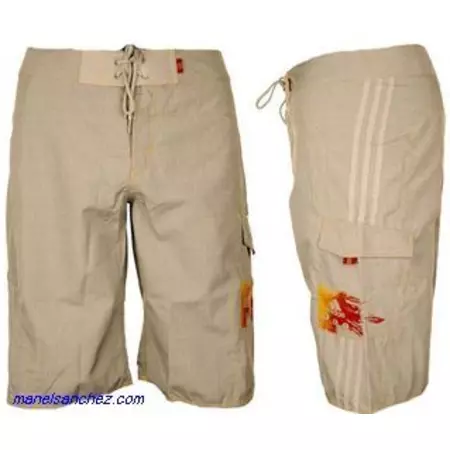 Adidas Bañador Glen Check sh LL (ceniza)