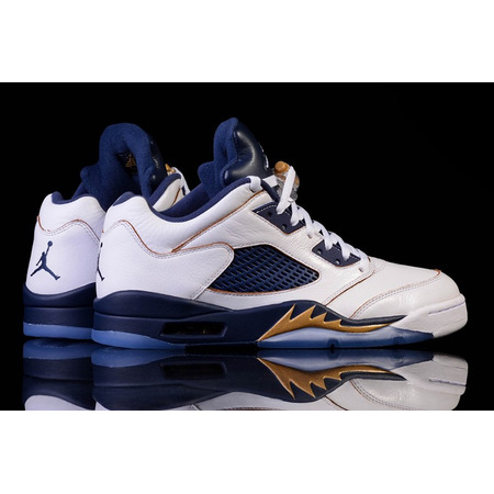 Air Jordan Retro 5 Low "Dunk From Above" (135/white/gold/navy)