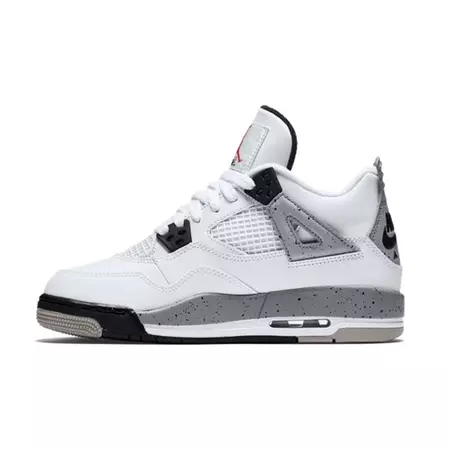 Air Jordan 4 Retro Og Bg "White Cement" (192/white/red/black)