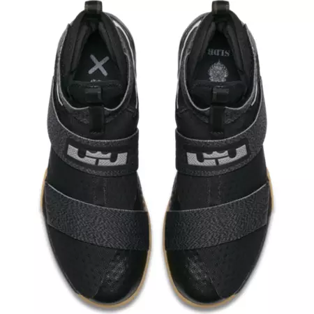 LeBron Soldier 10 SFG "Black Gum" (009/black/mtlc dark grey/gum yellow)