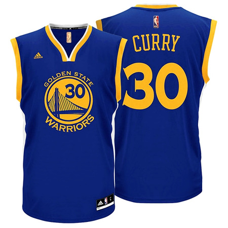 Adidas Camiseta Réplica Stephen Stephen Curry Warriors (azul/amarillo)