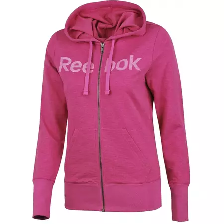Reebok Sudadera Mulheres Elements Logo FZ (violeta)