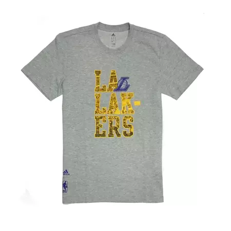 Adidas NBA Camiseta Graphic Team L.A Lakers (gris/amarillo)