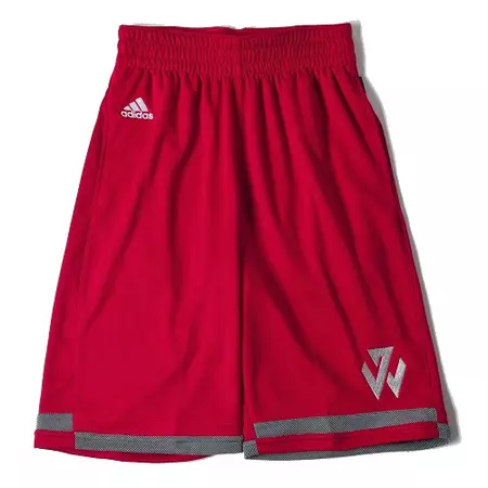 Adidas Short John Wall Street Baskeball (rojo)
