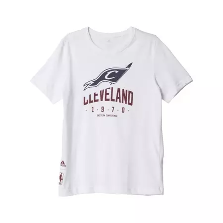 Adidas Camiseta Menino/Menina Basics Cleveland (blanco/burdeos)