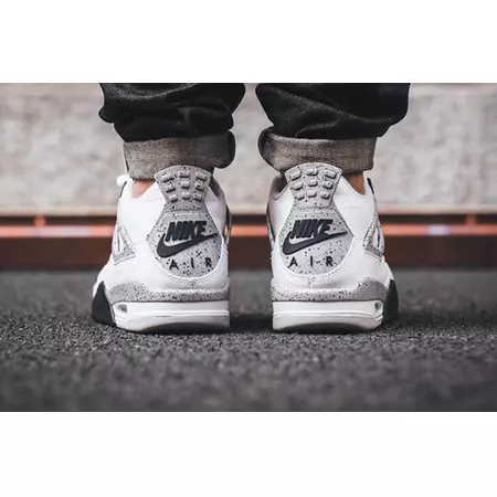 Air Jordan 4 Retro "Cement" (192/white/fire red/black)