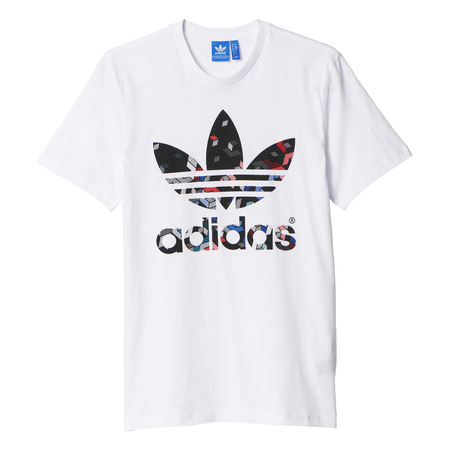 Adidas Originals Prism Trefoil Tee(white/black)