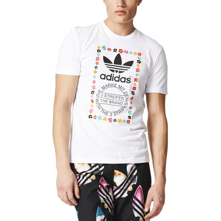 Adidas Originals Graphic Daisy Flowers By Pharrell WilliamsTee (white/multicolor)
