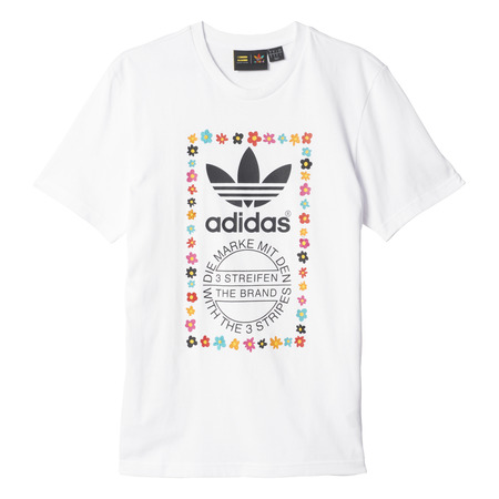 Adidas Originals Graphic Daisy Flowers By Pharrell WilliamsTee (white/multicolor)