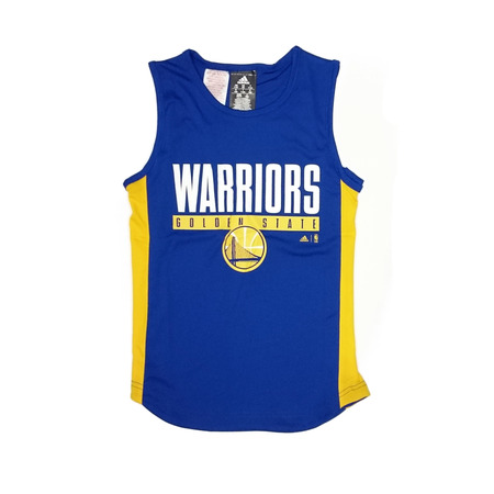 Adidas NBA Warriors Youth Winter Hoops Tank (blue/yellow/white)