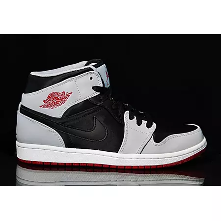 Air Jordan 1Mid (012/negro/gris/rojo)