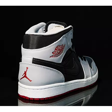 Air Jordan 1Mid (012/negro/gris/rojo)