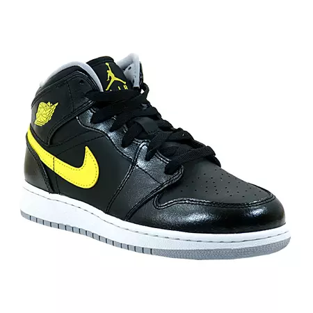 Air Jordan 1 Mid BG Niño "Blackyellow" (070/negro/amarillo)