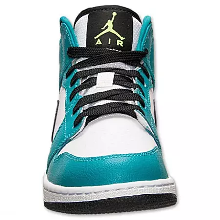 Air Jordan 1 Mid (GS) Junior (128/blanco/esmeralda)