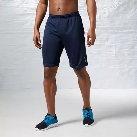 Reebok Short Homem Workout Ready Poly Train (marino)