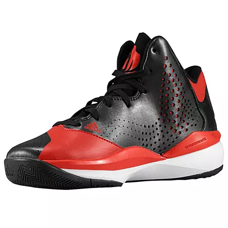 Adidas Derrick Rose 773 III J "Blackred" Menino (negro/rojo/blanco)
