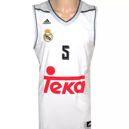 Camiseta Rudy #5# Real Madrid Basket 2015-2016 (blanco/gris)