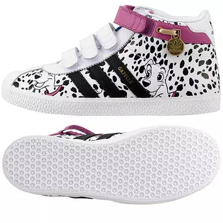 Adidas Gazelle 101 Dalmatas Mid Kids Girls (branco/preto)