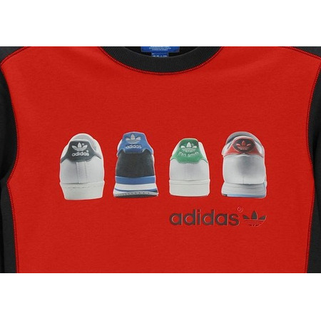 Adidas Originals Crew Placed Print Sweatshirt Men´s (red/black)