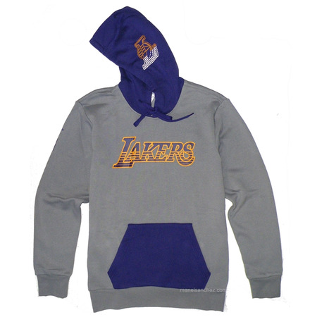 Adidas NBA Lakers Fan Winter Fleece Hoodie Men´s (grey/purple)