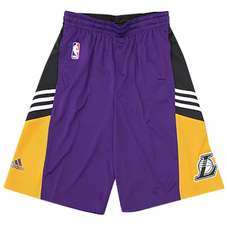 Adidas NBA Short Menino Lakers Winter Hoops (purpura/negro/amarillo)