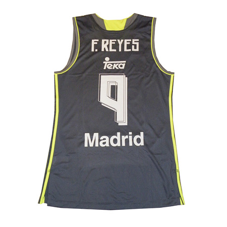 Camiseta F.Reyes #9# Real Madrid Basket 2015-2016 (gris/volt)