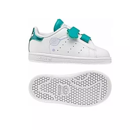 Adidas Stan Smith Adikids L (20-27) (Branco/Verde)