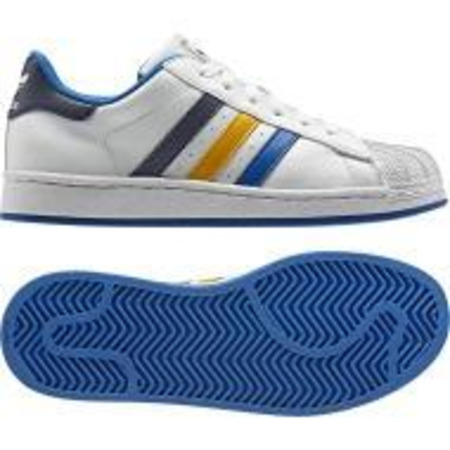 Adidas Superstar 2 J (white/blue/yellow)